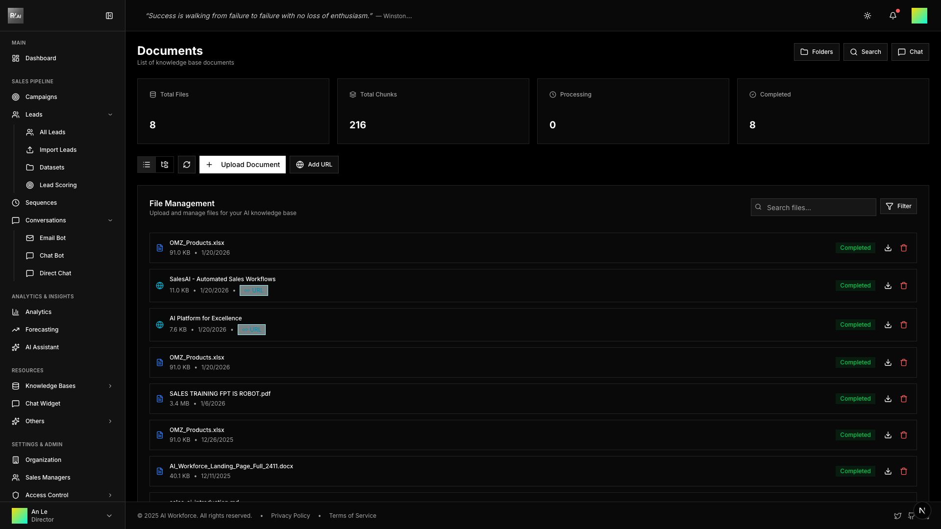 Knowledge Base Overview