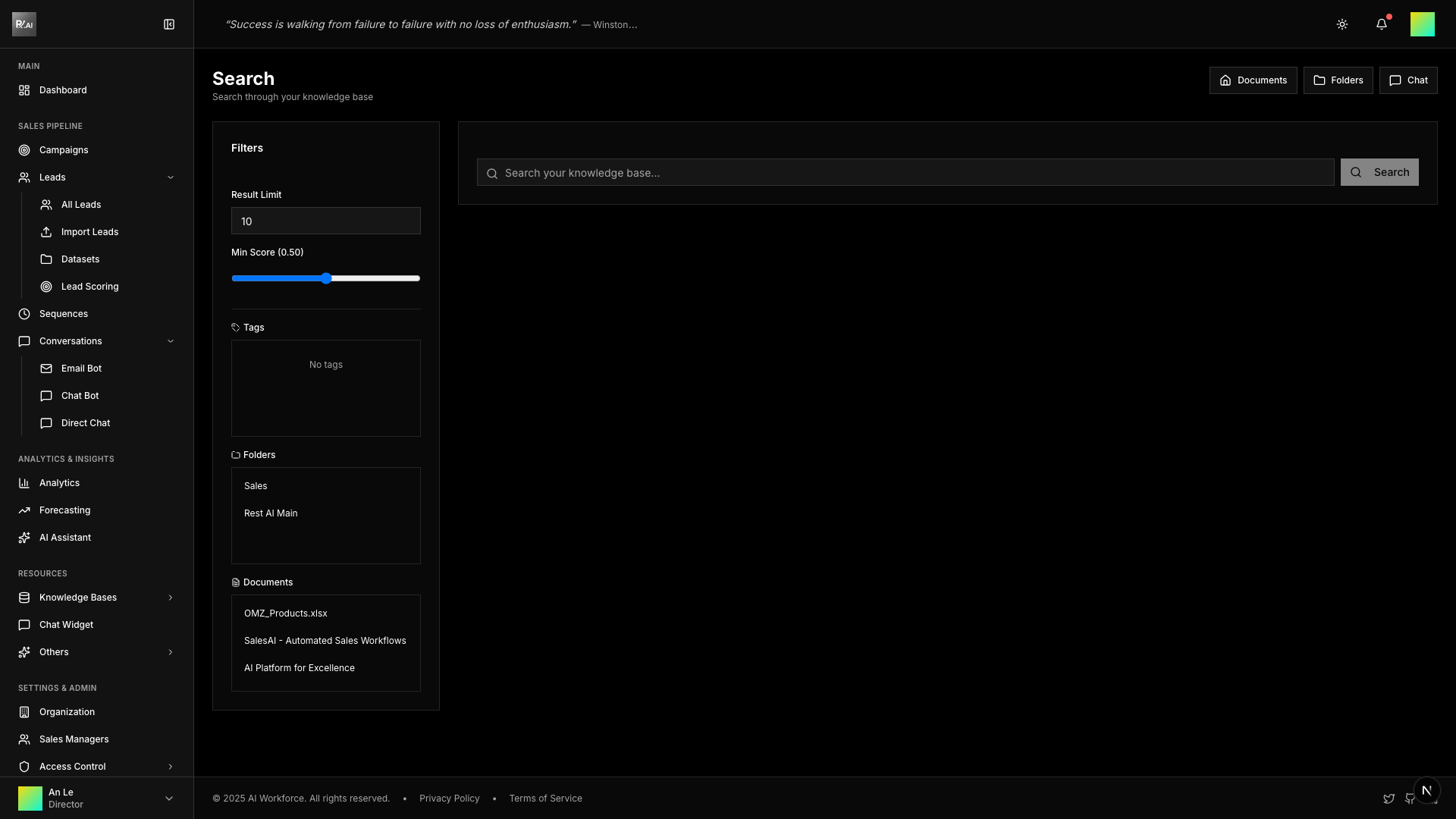 Knowledge Base Search