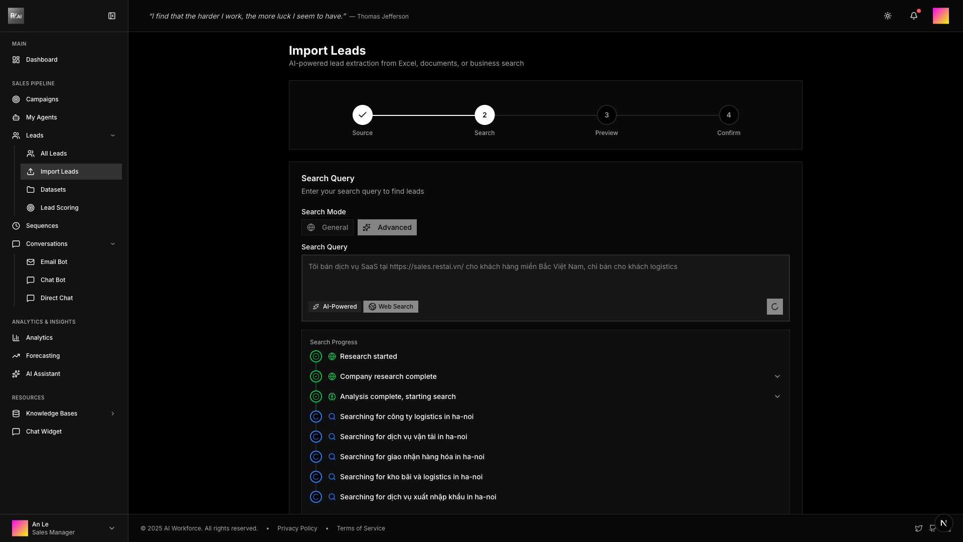 Advanced Search Processing