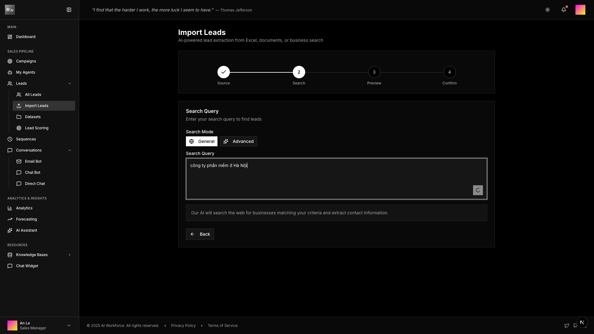 Simple Search Processing