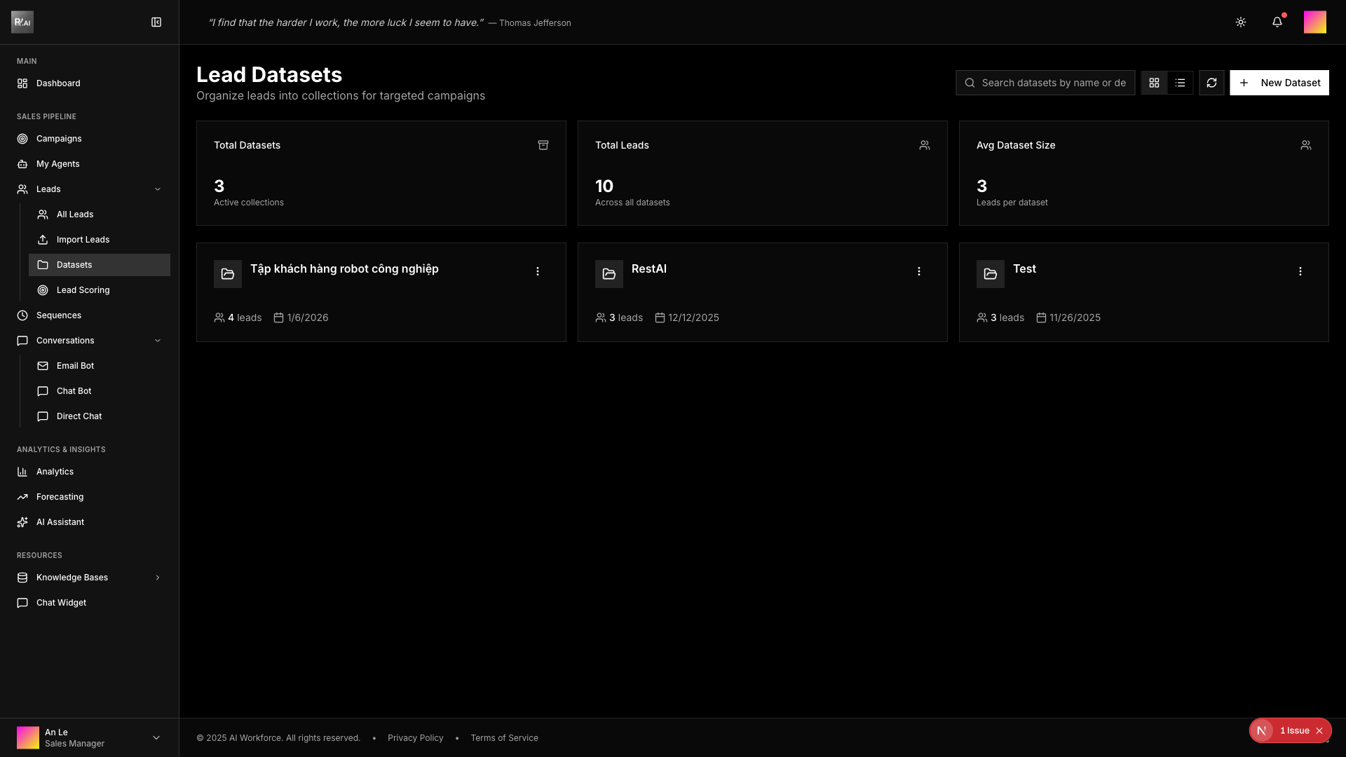 Dataset List