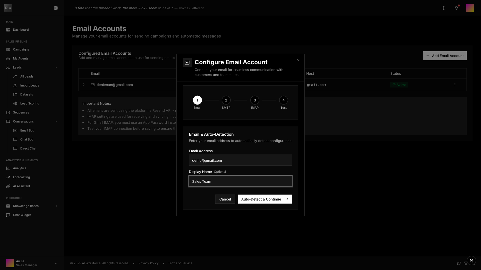Email Configuration