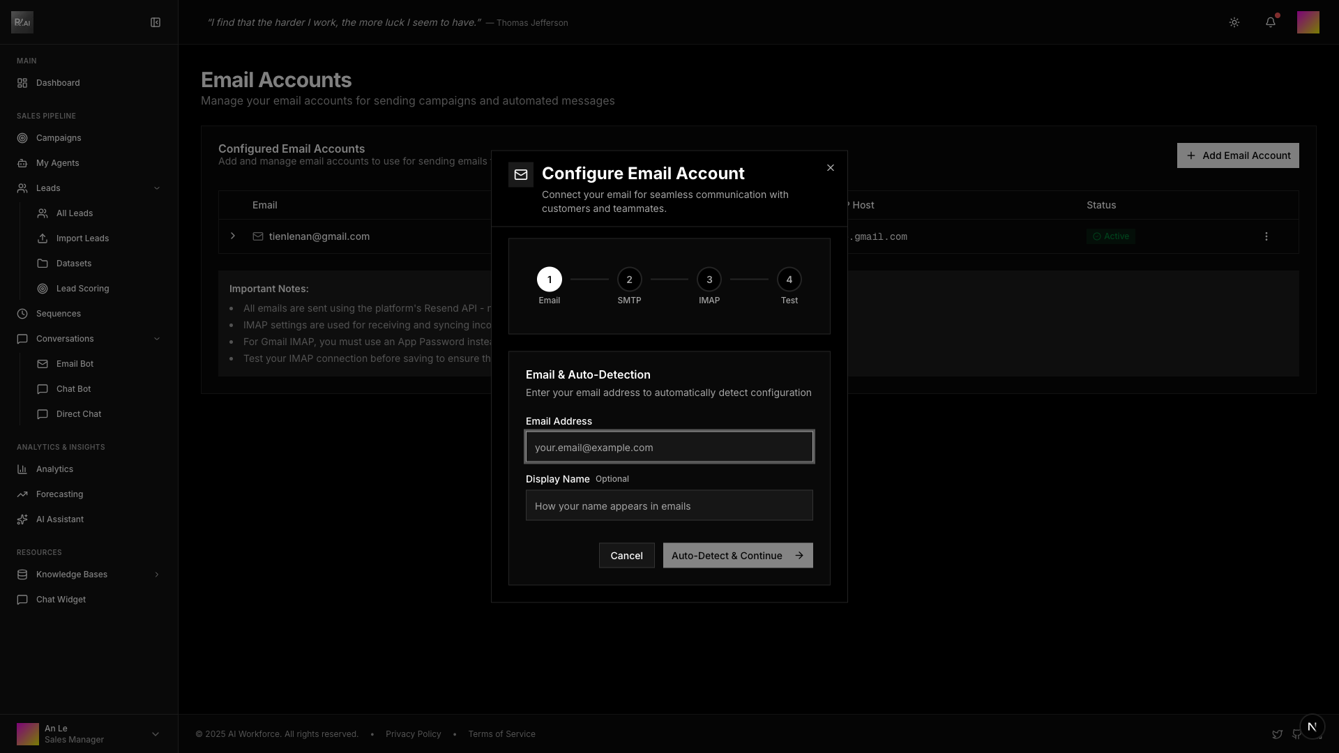 Add Email Account